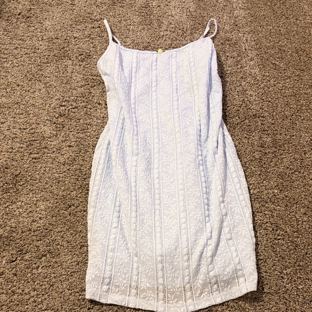 Wild Fable Baby Blue Lace Mini Dress